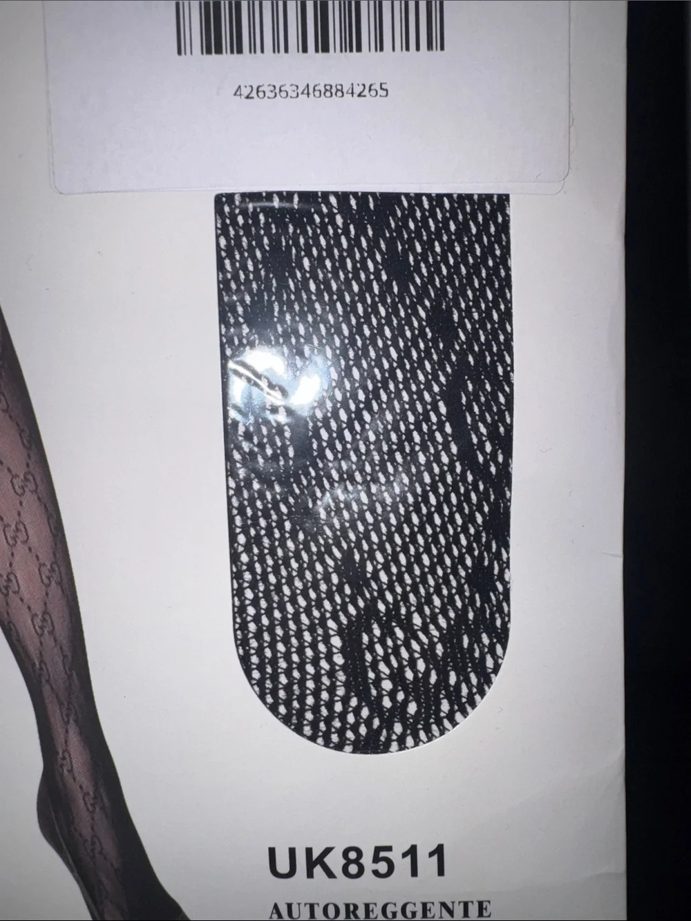 Black Patterned 30 Denier Tights